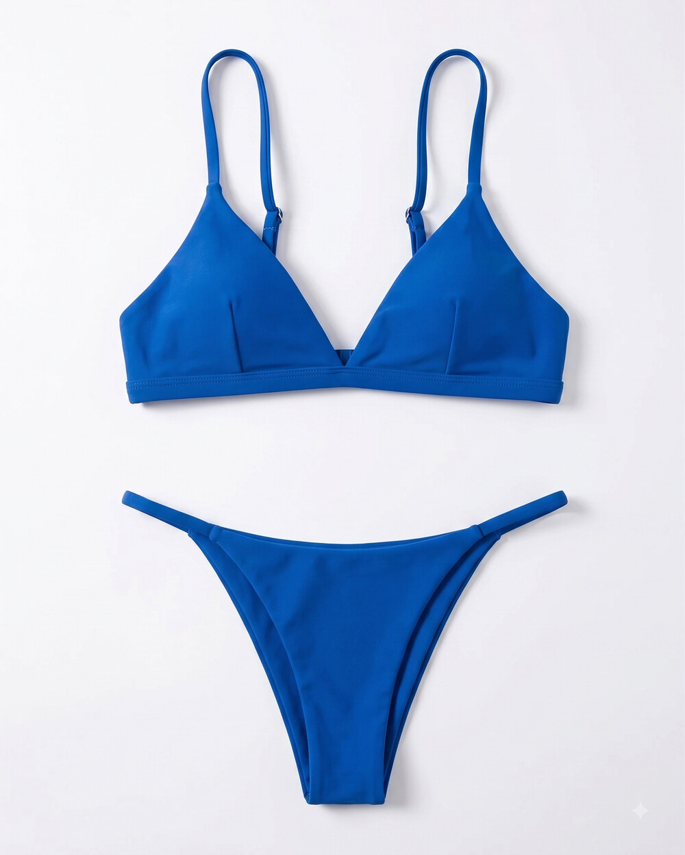 Jolefille Women's 2-Piece Thong Bikini Set – Peacock Blue, Size Small